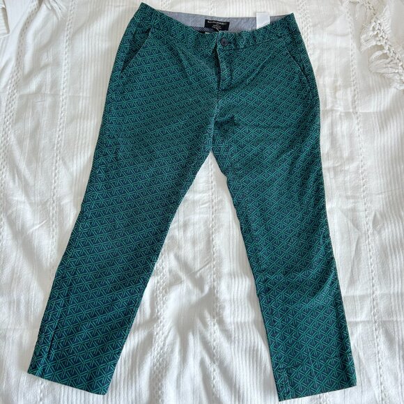 Banana Republic Dress Pants Blue/Green Petite - Picture 2 of 9